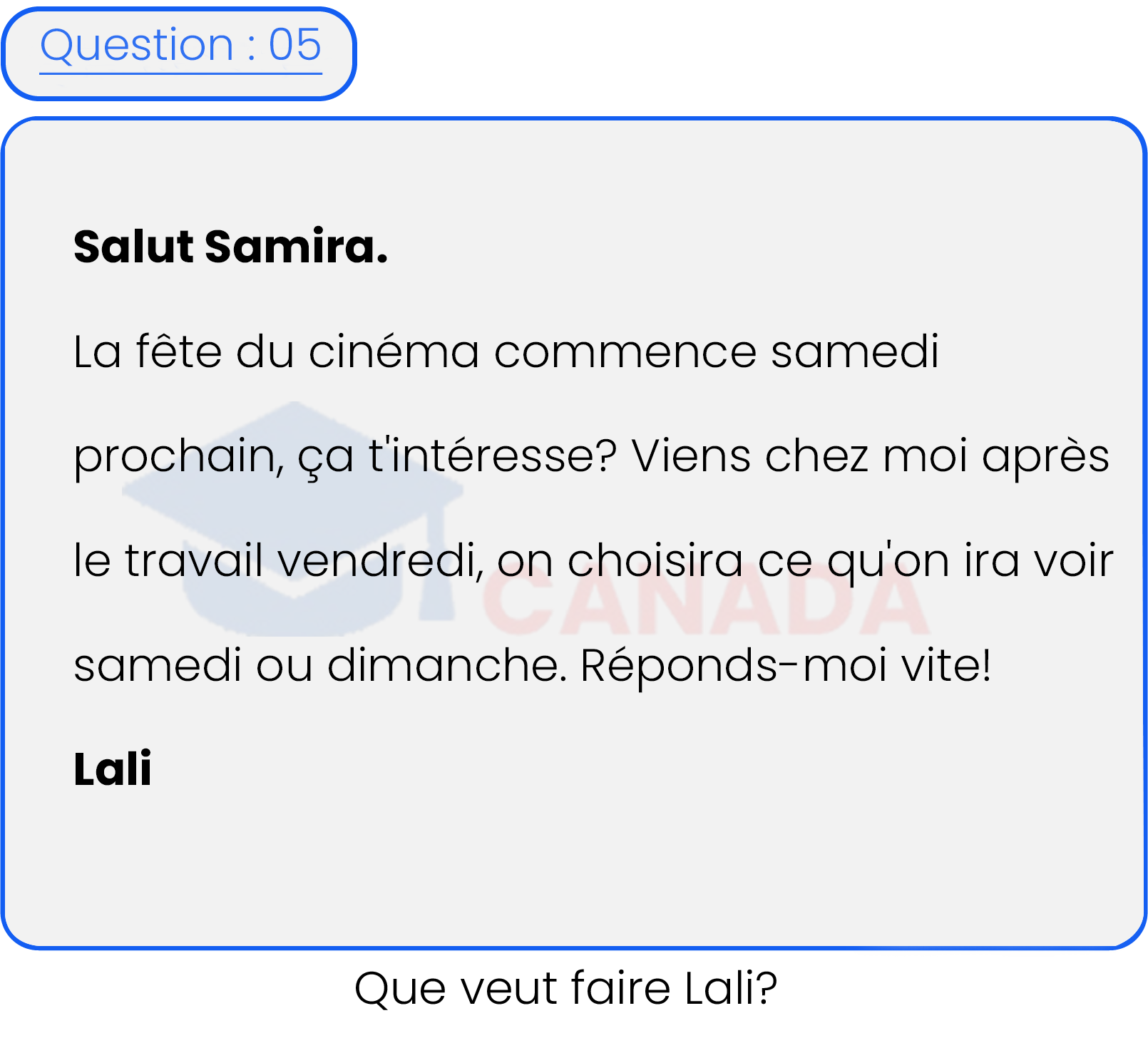 Question 5