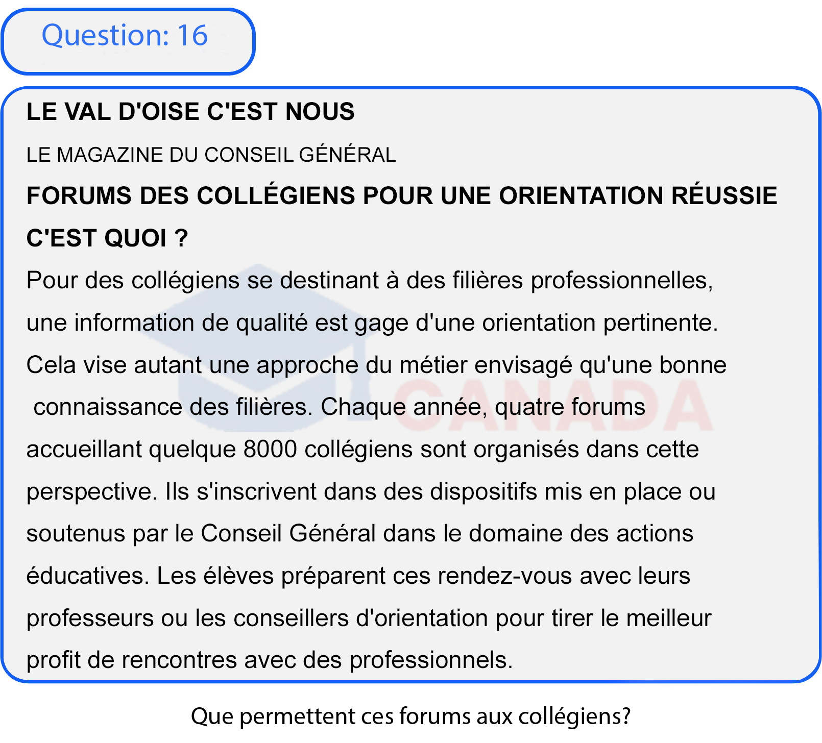 Question 16