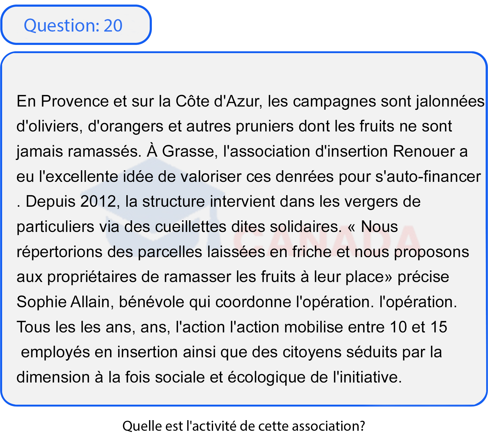 Question 20