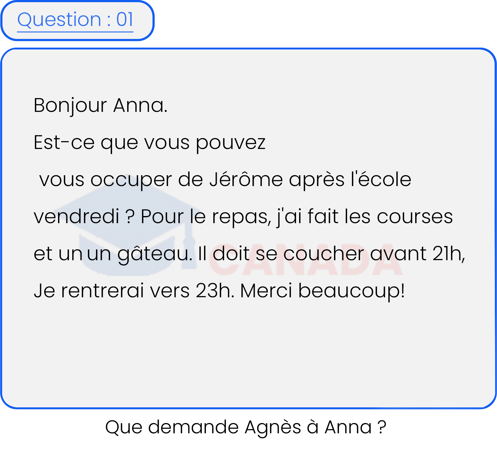 Question 1