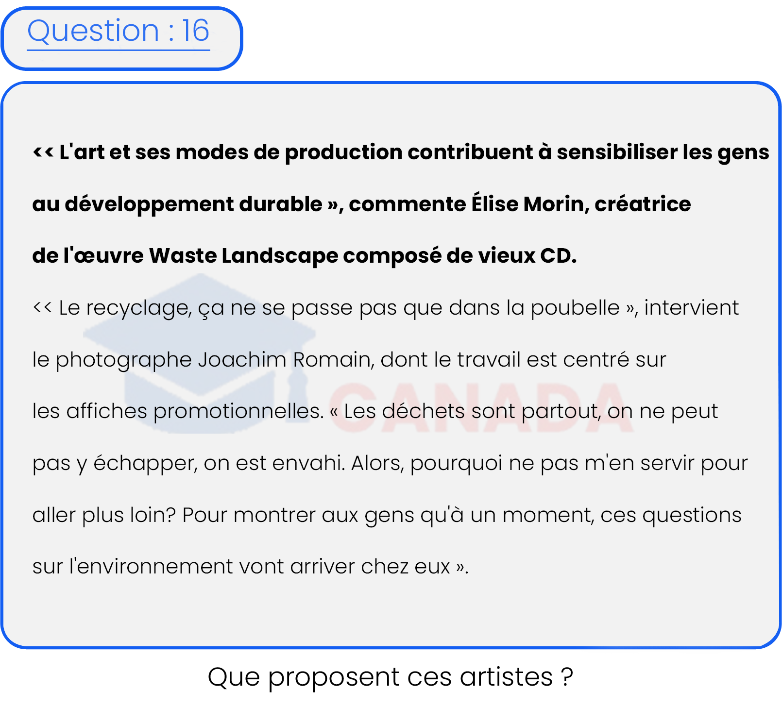 Question 16