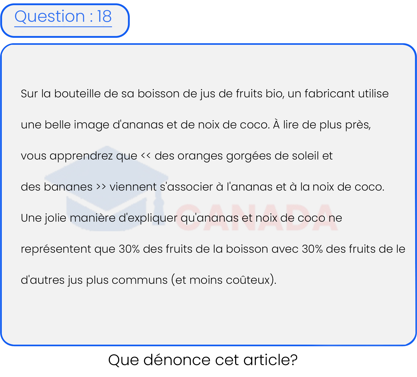 Question 18