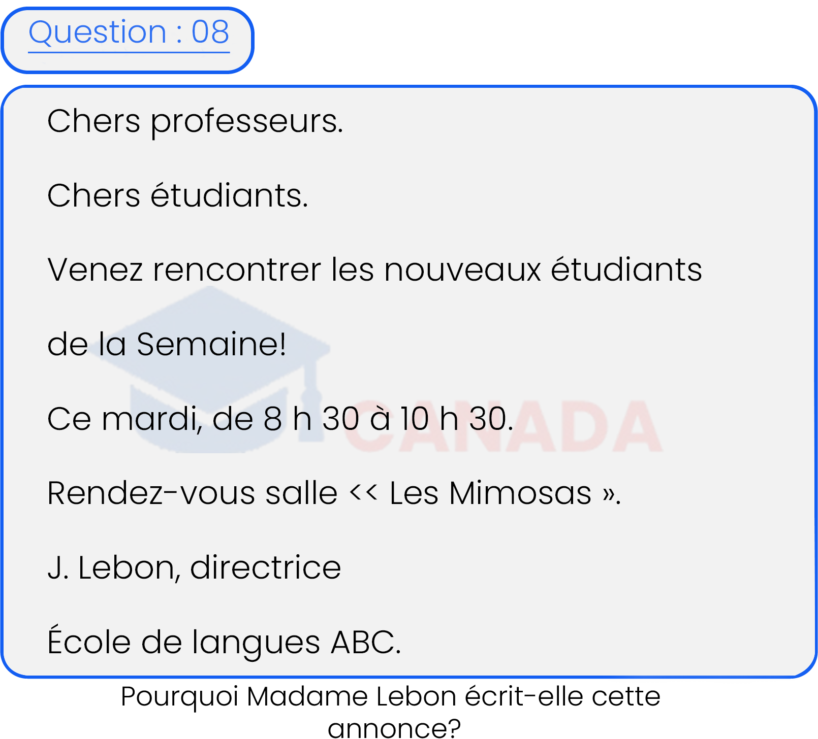 Question 8