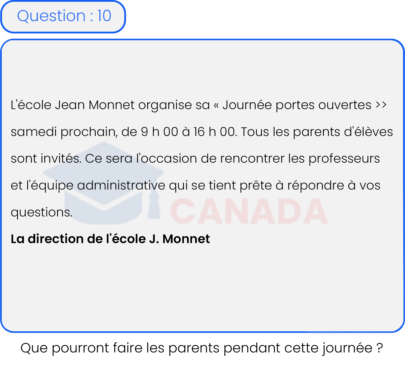 Question 10