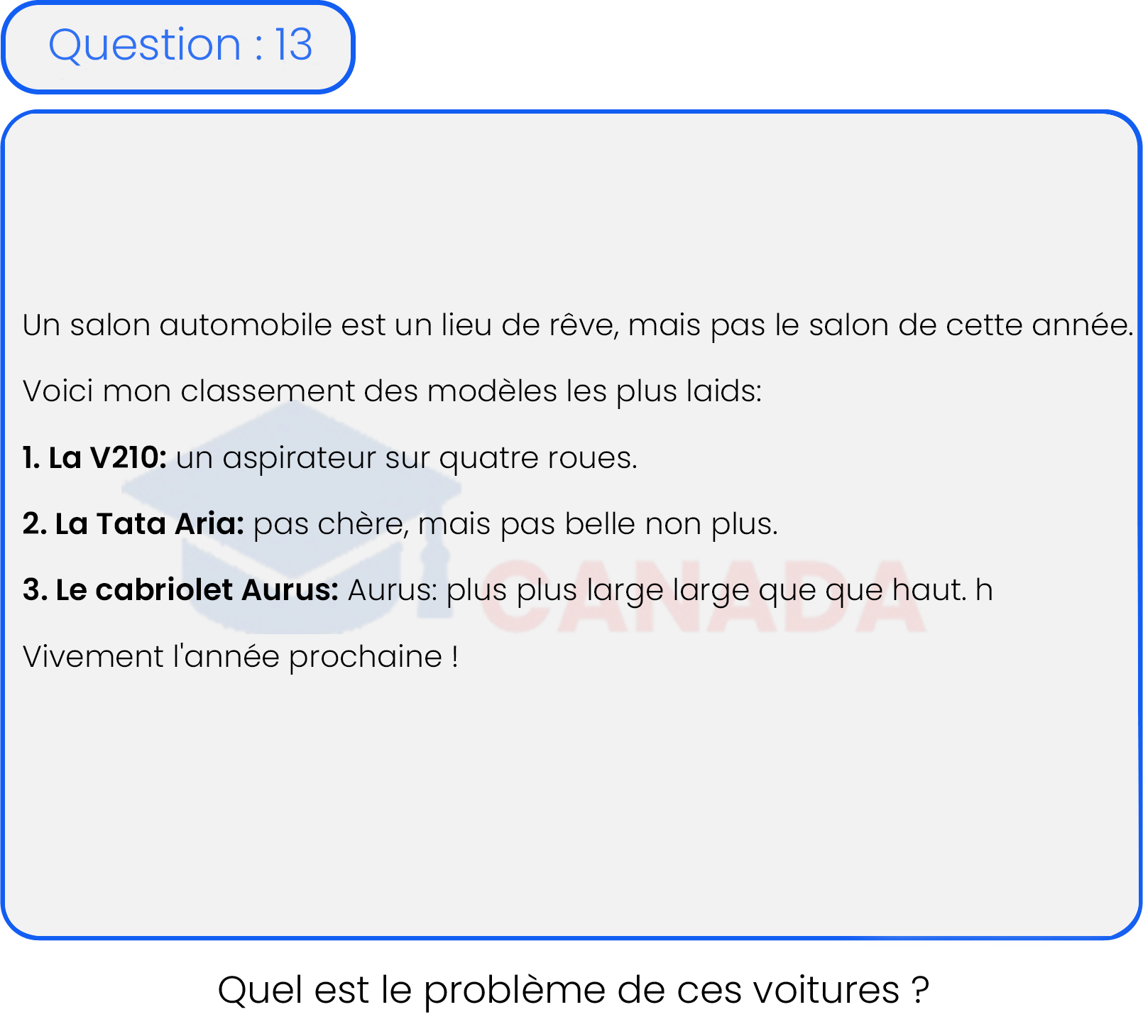 Question 13