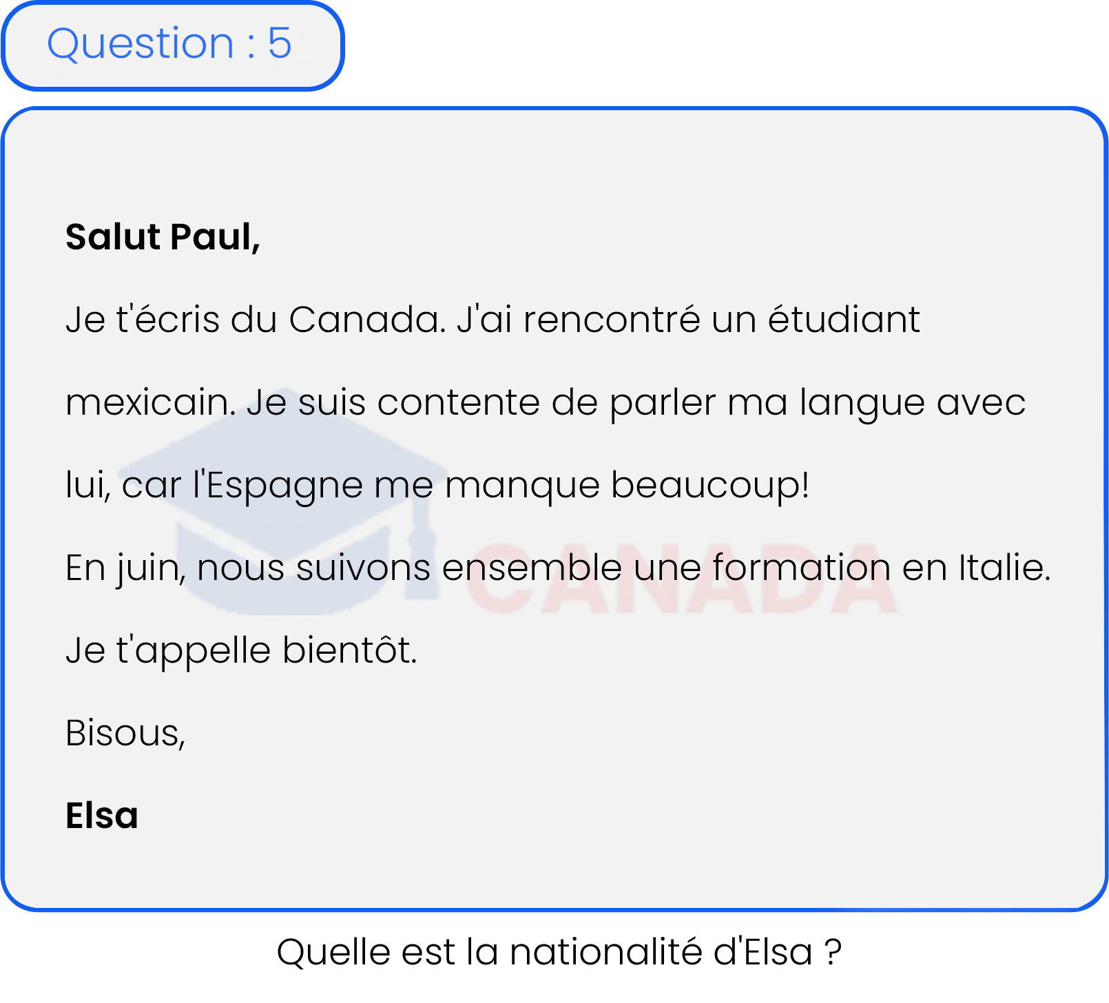 Question 5