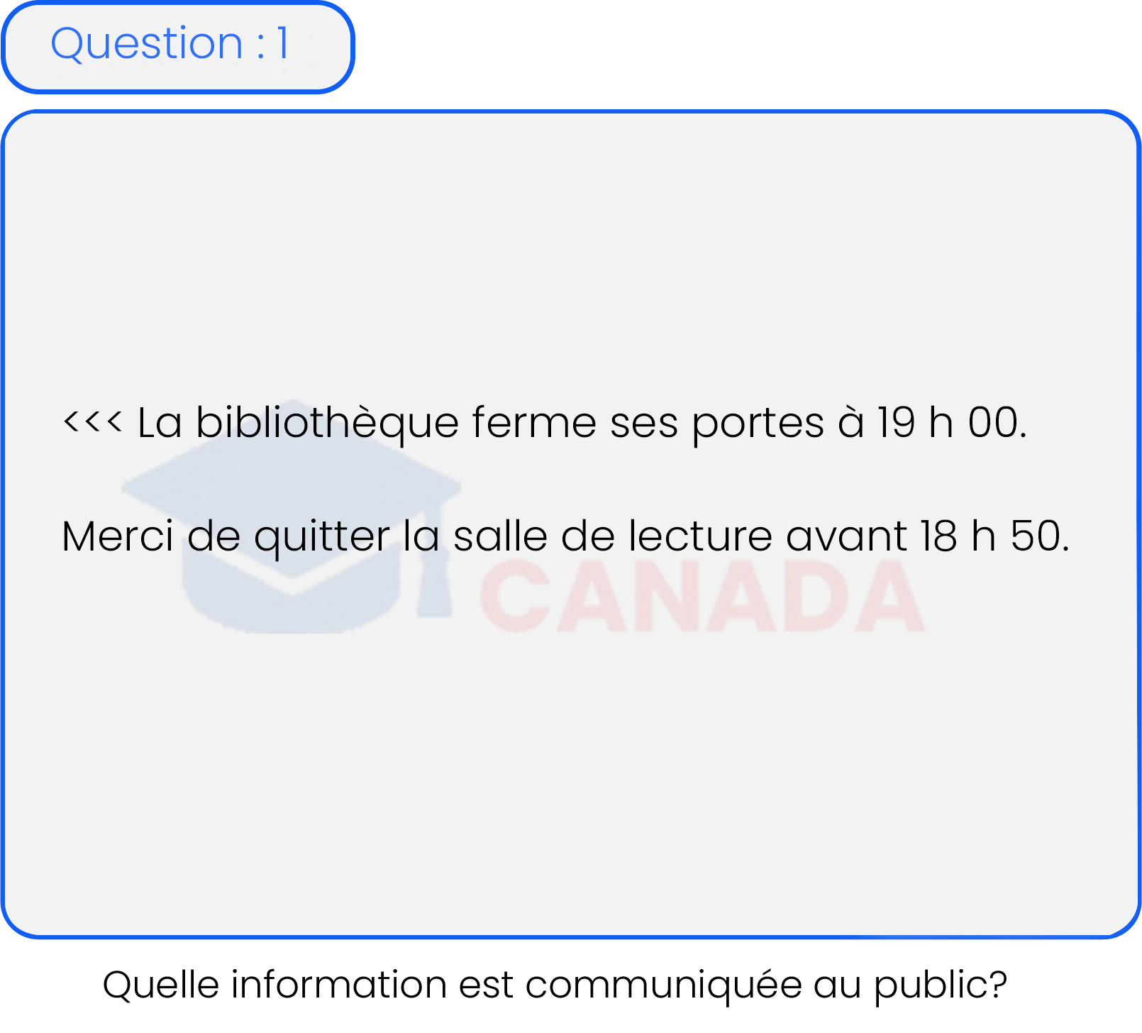 Question 1