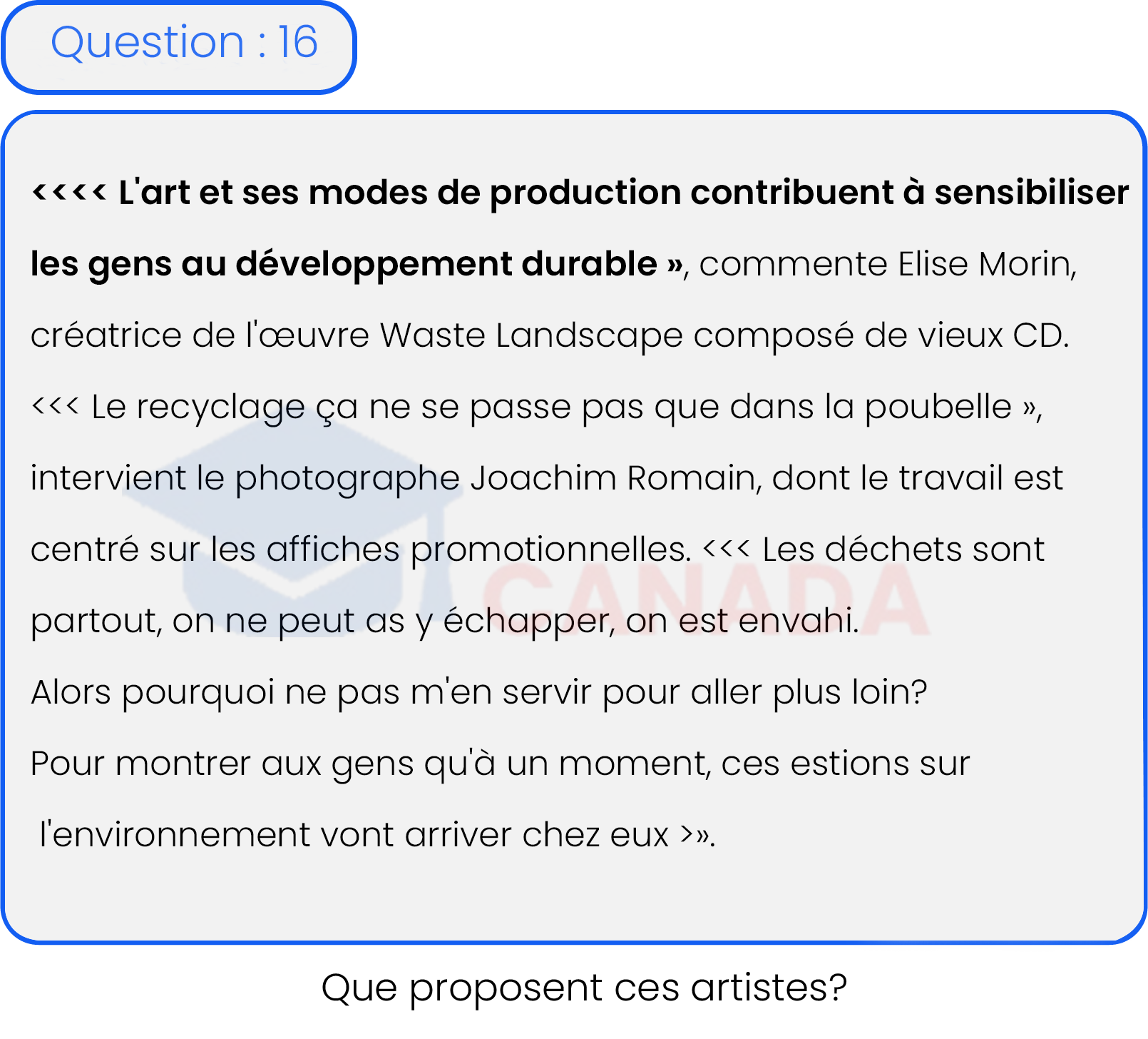 Question 16