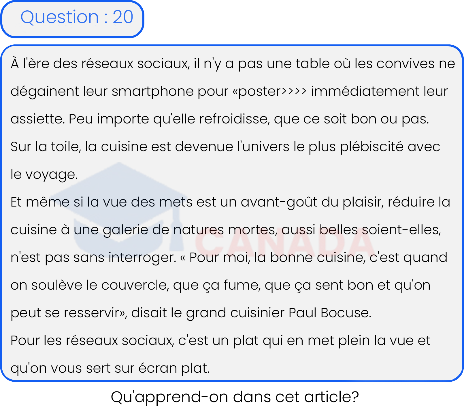 Question 20