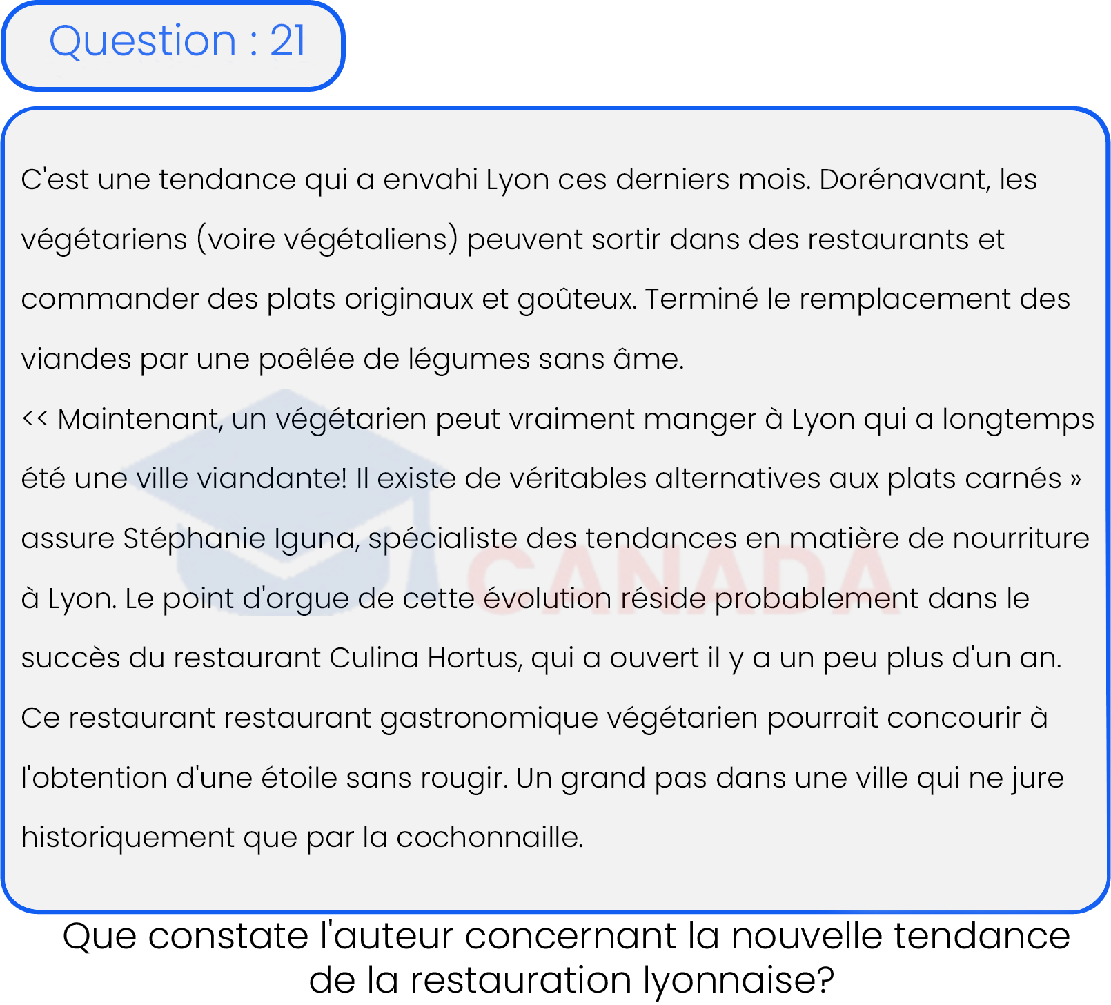 Question 21