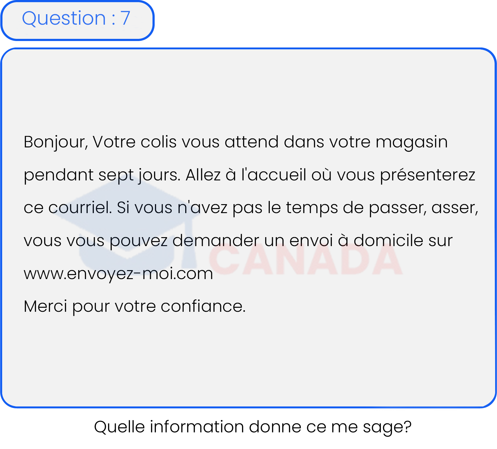 Question 7