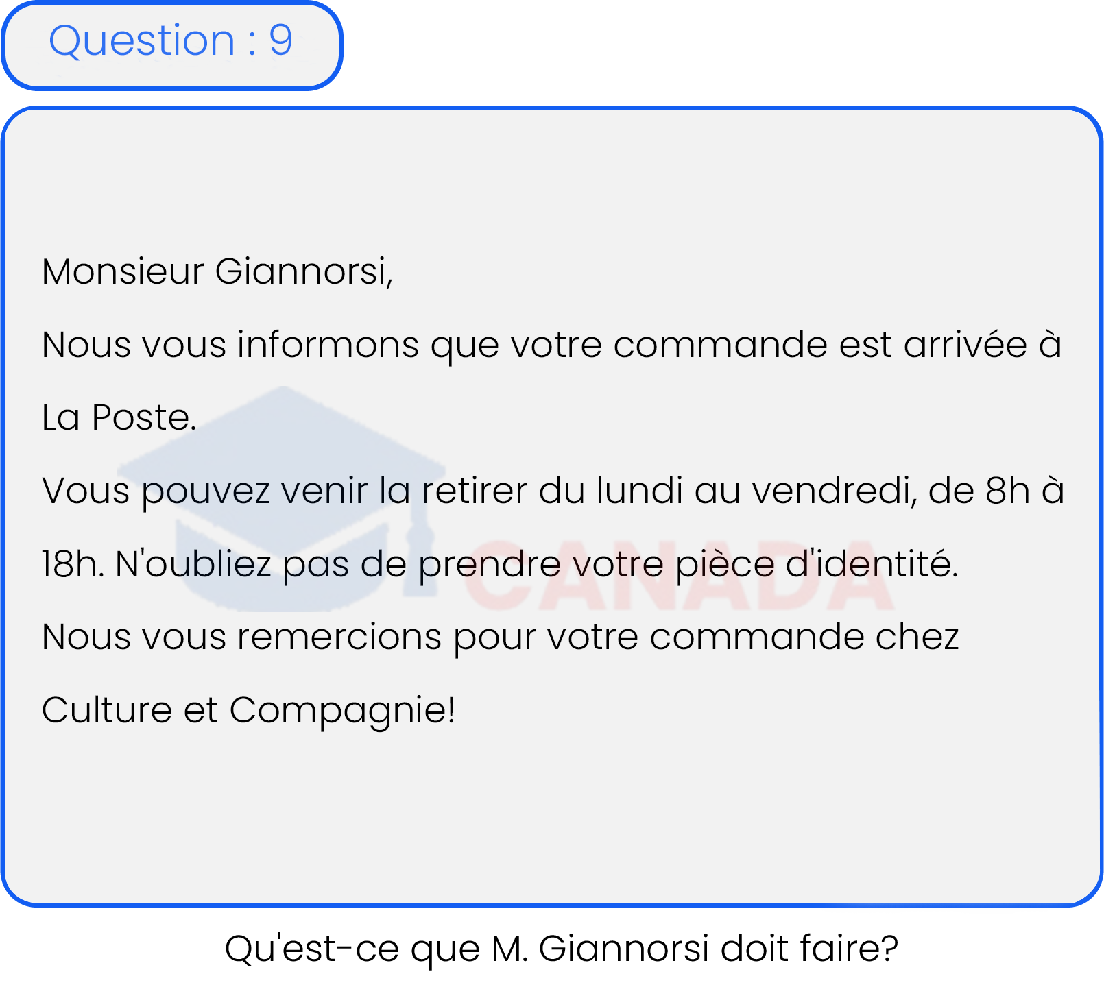 Question 9