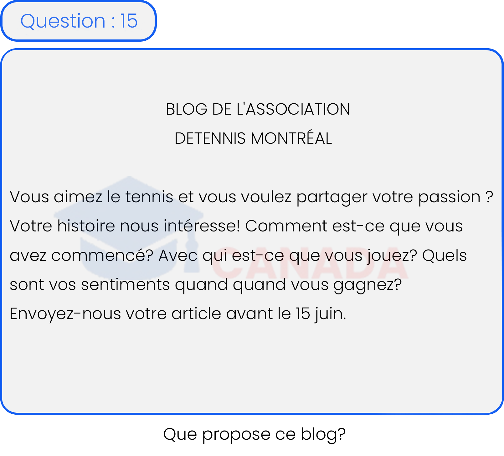 Question 15