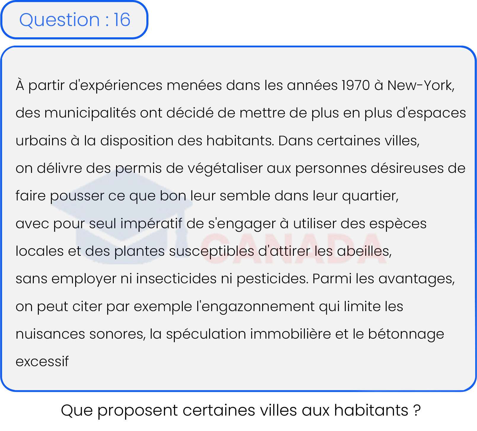 Question 16