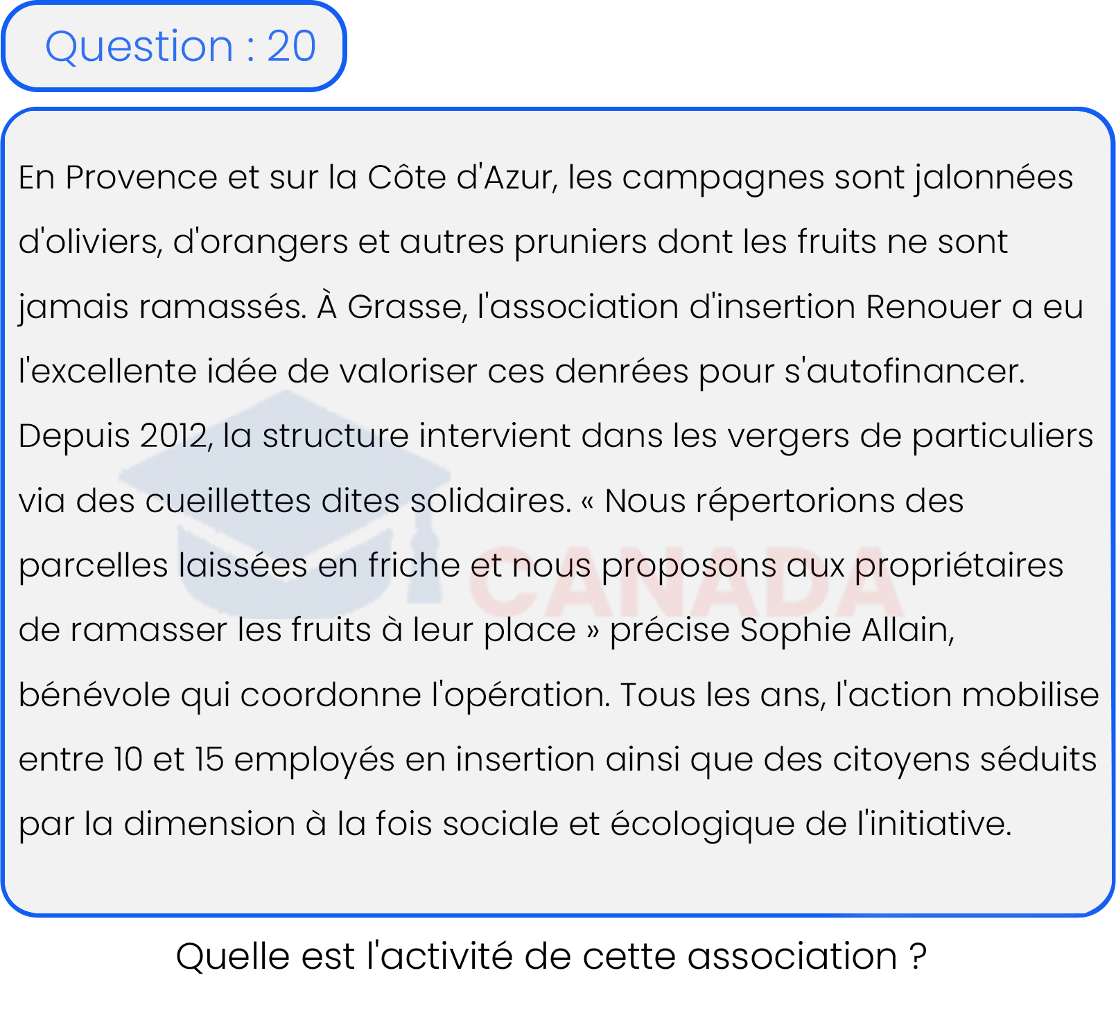 Question 20