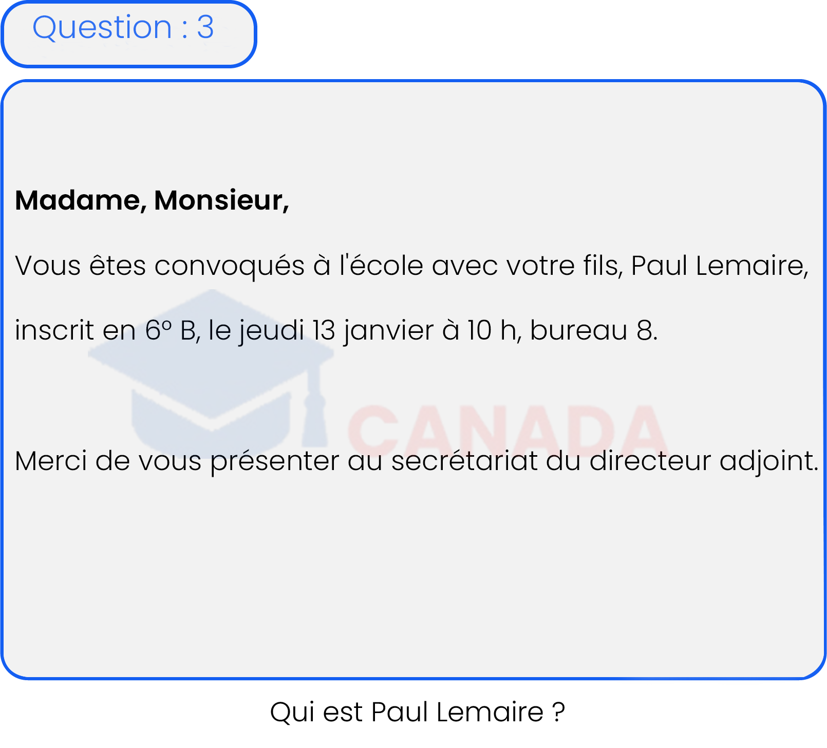 Question 3