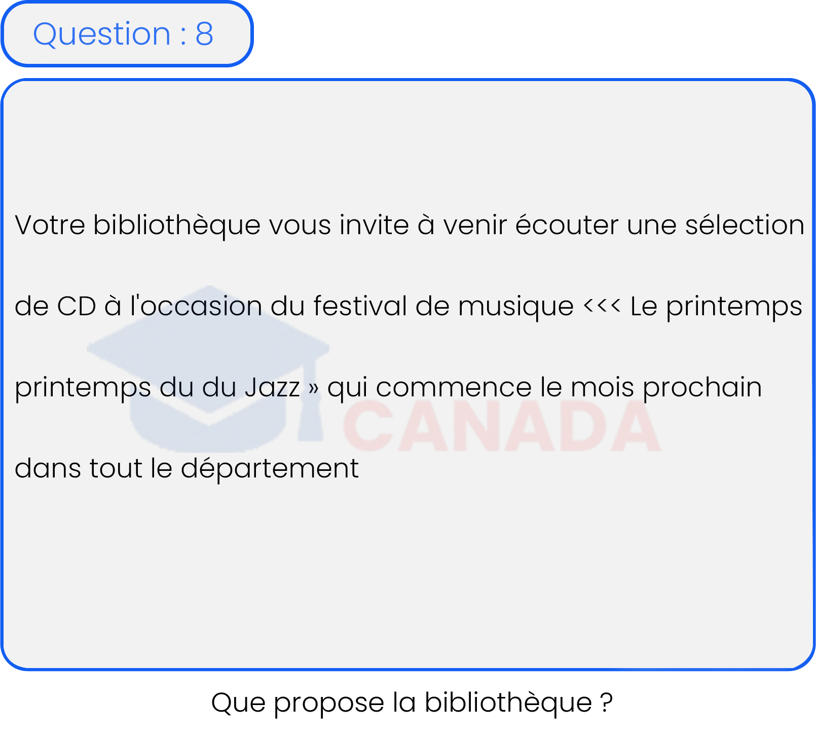 Question 8