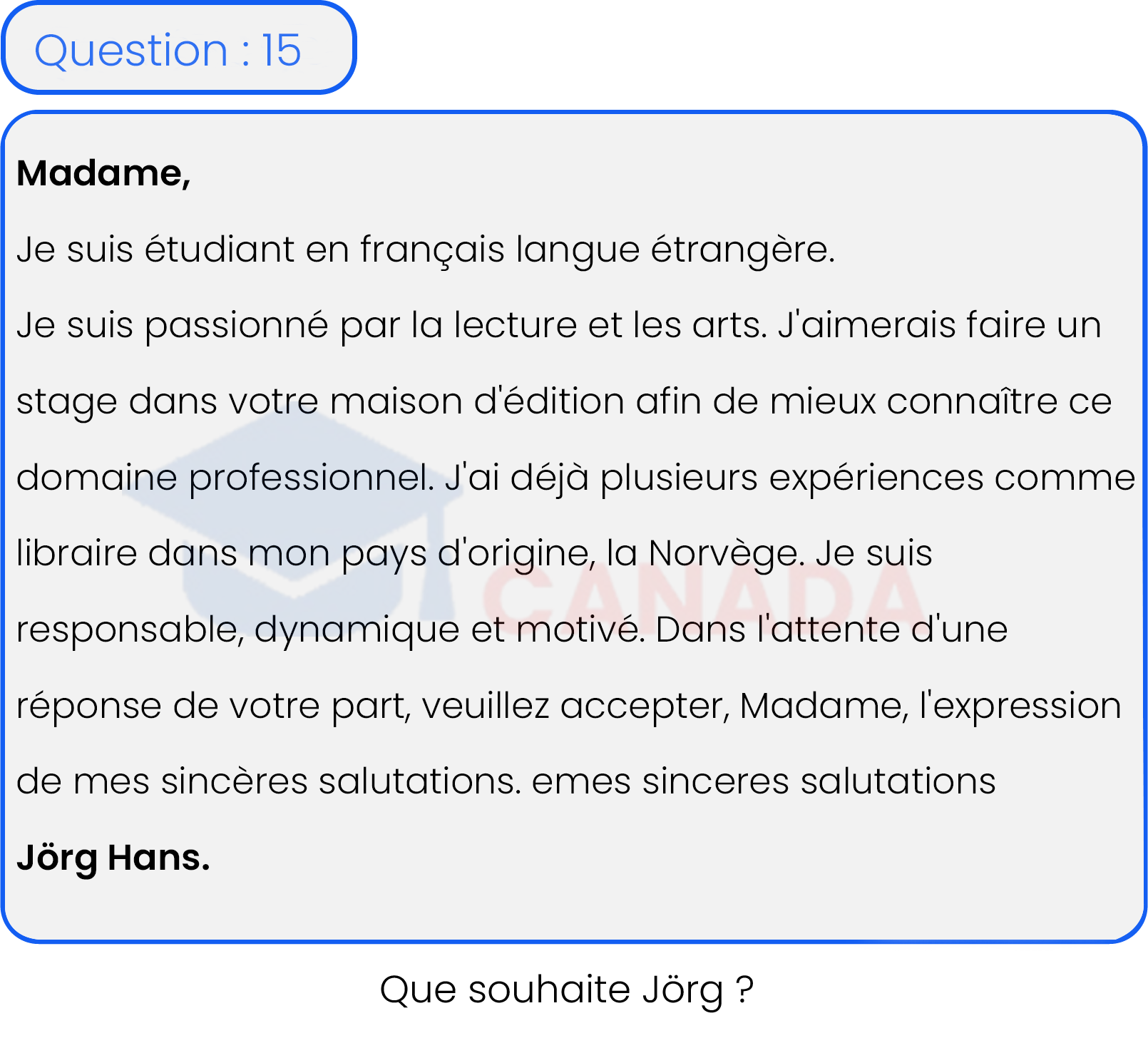 Question 15