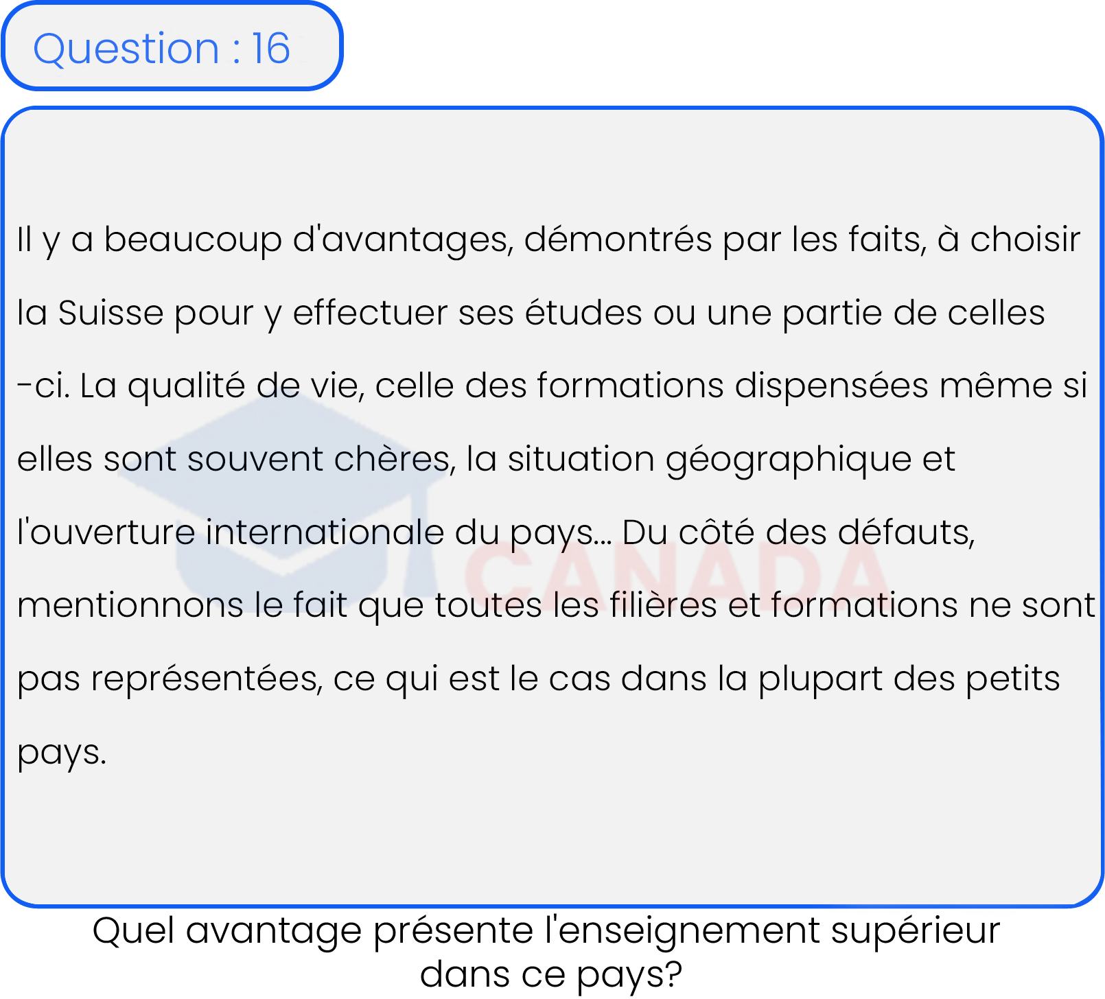 Question 16