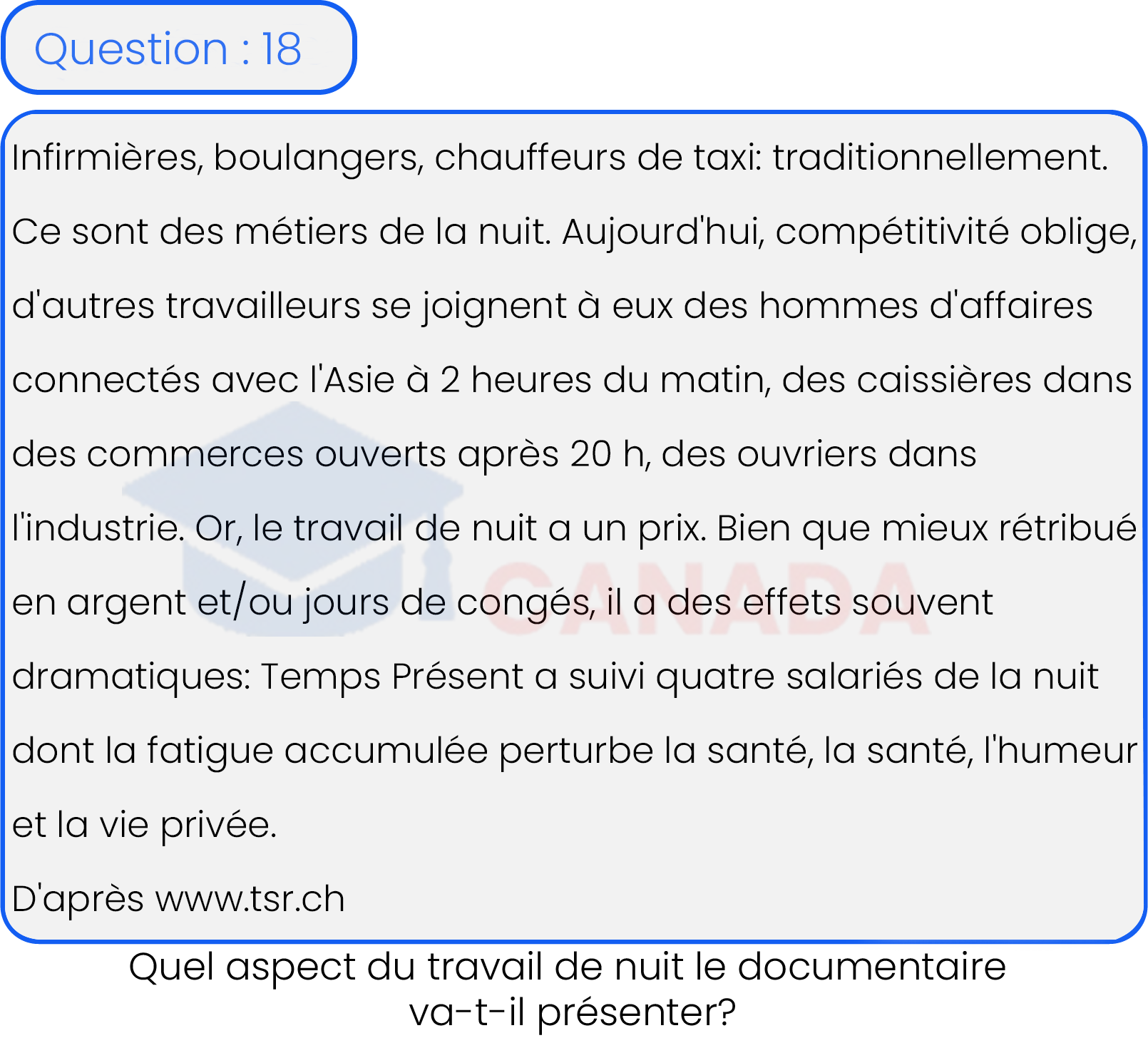 Question 18