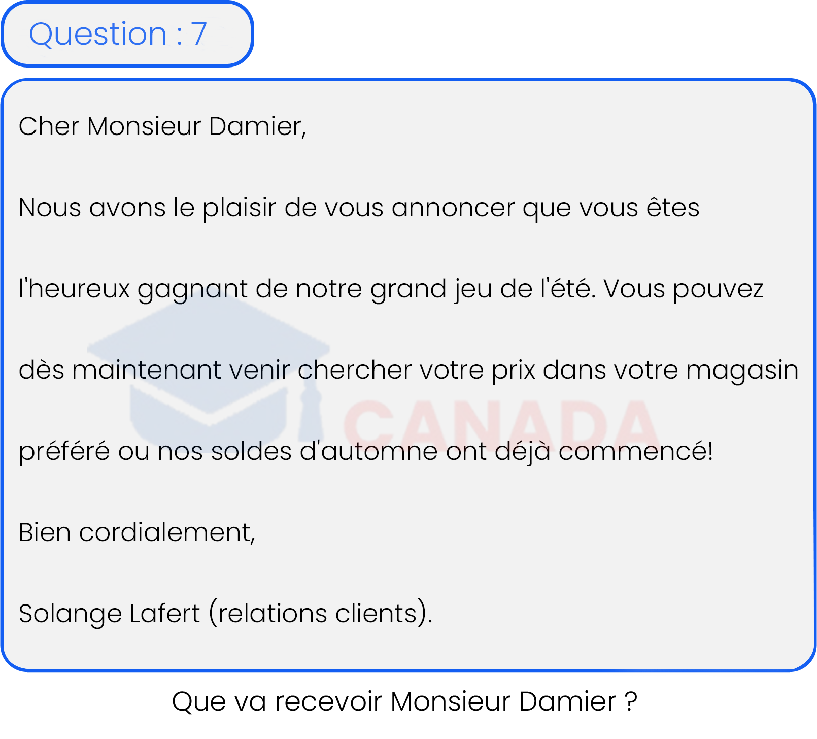 Question 7