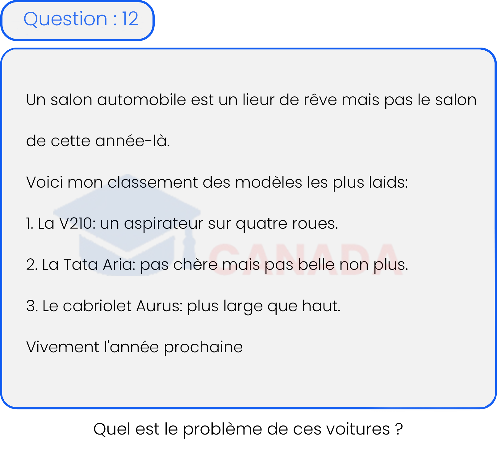 Question 12