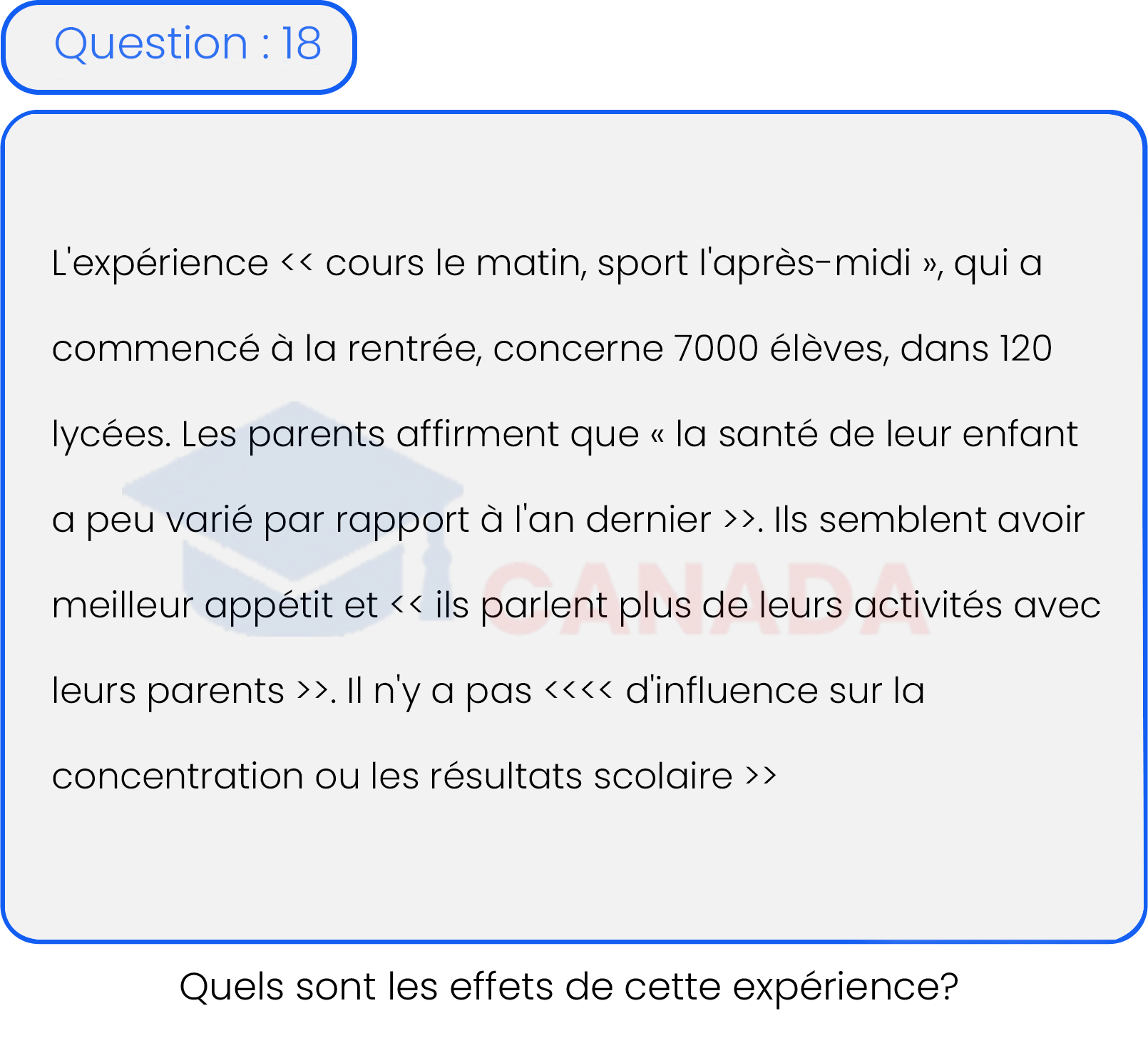 Question 18