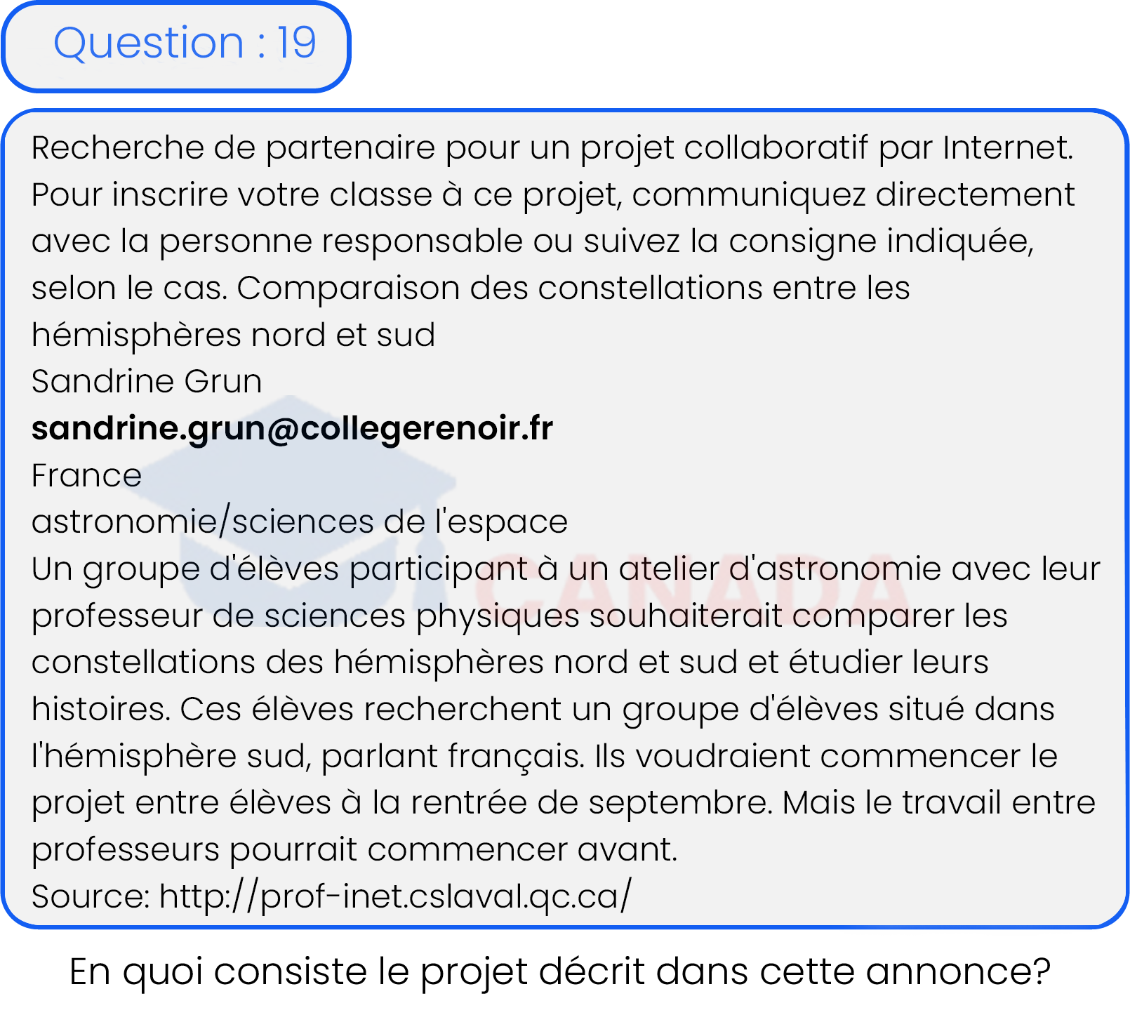 Question 19