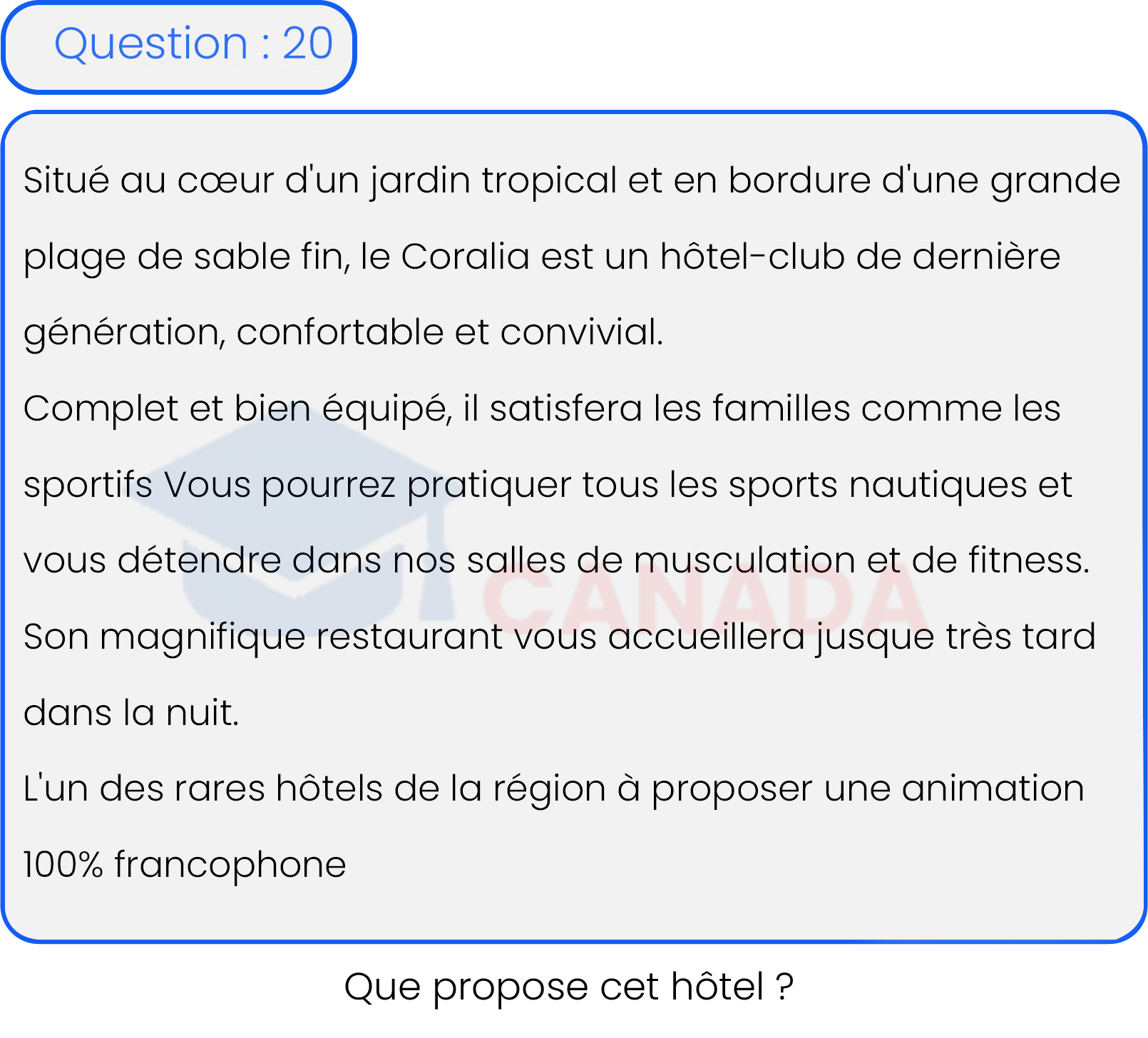 Question 20