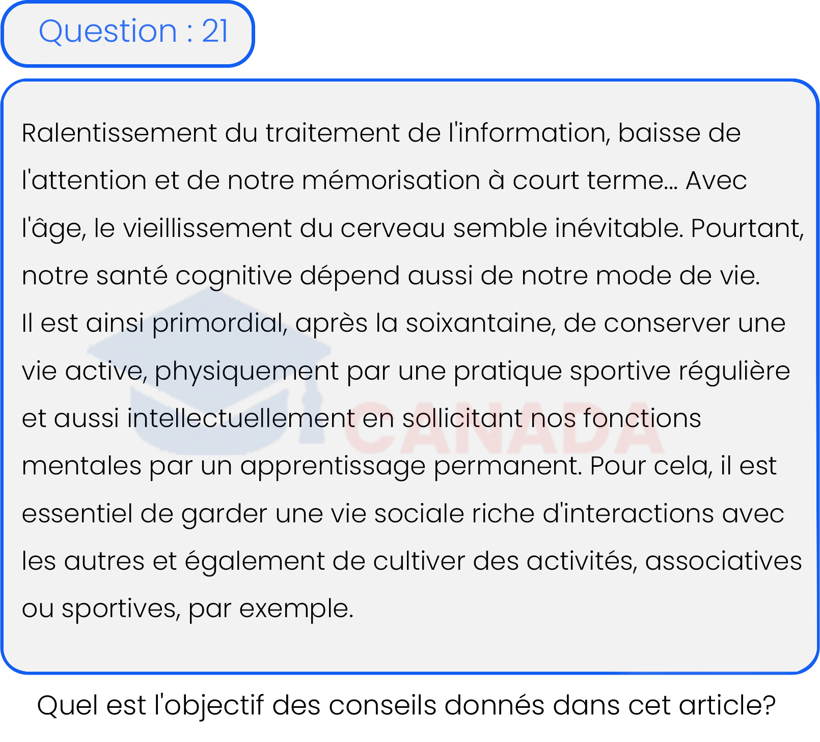 Question 21