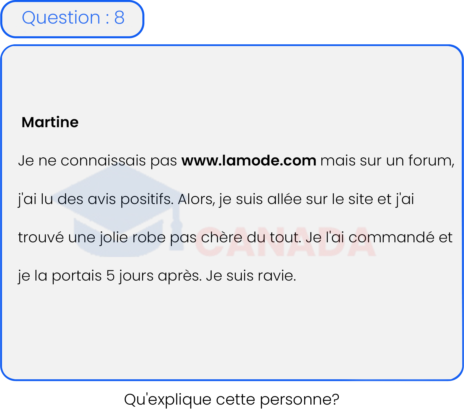 Question 8