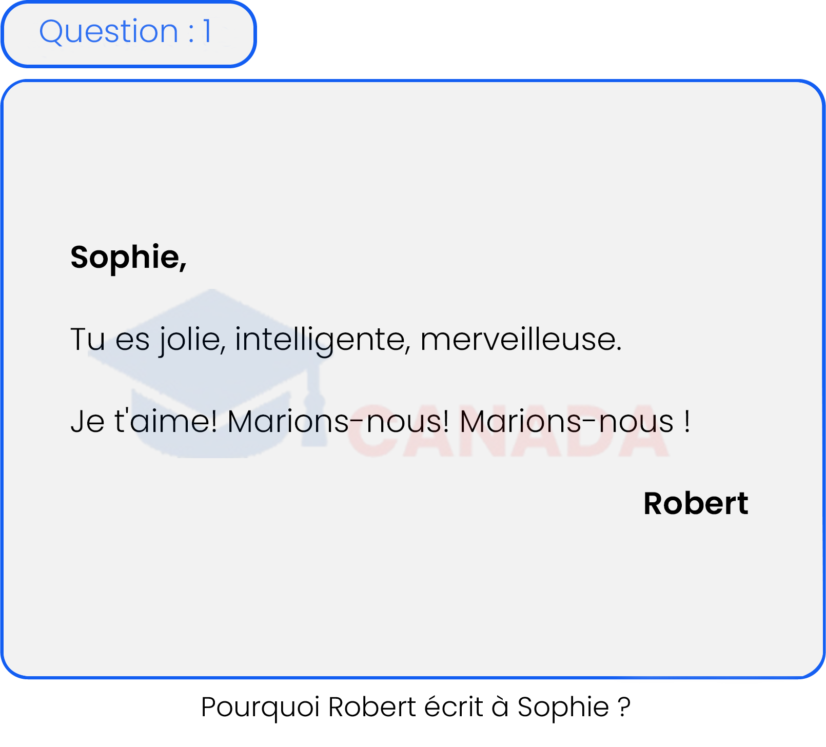 Question 1