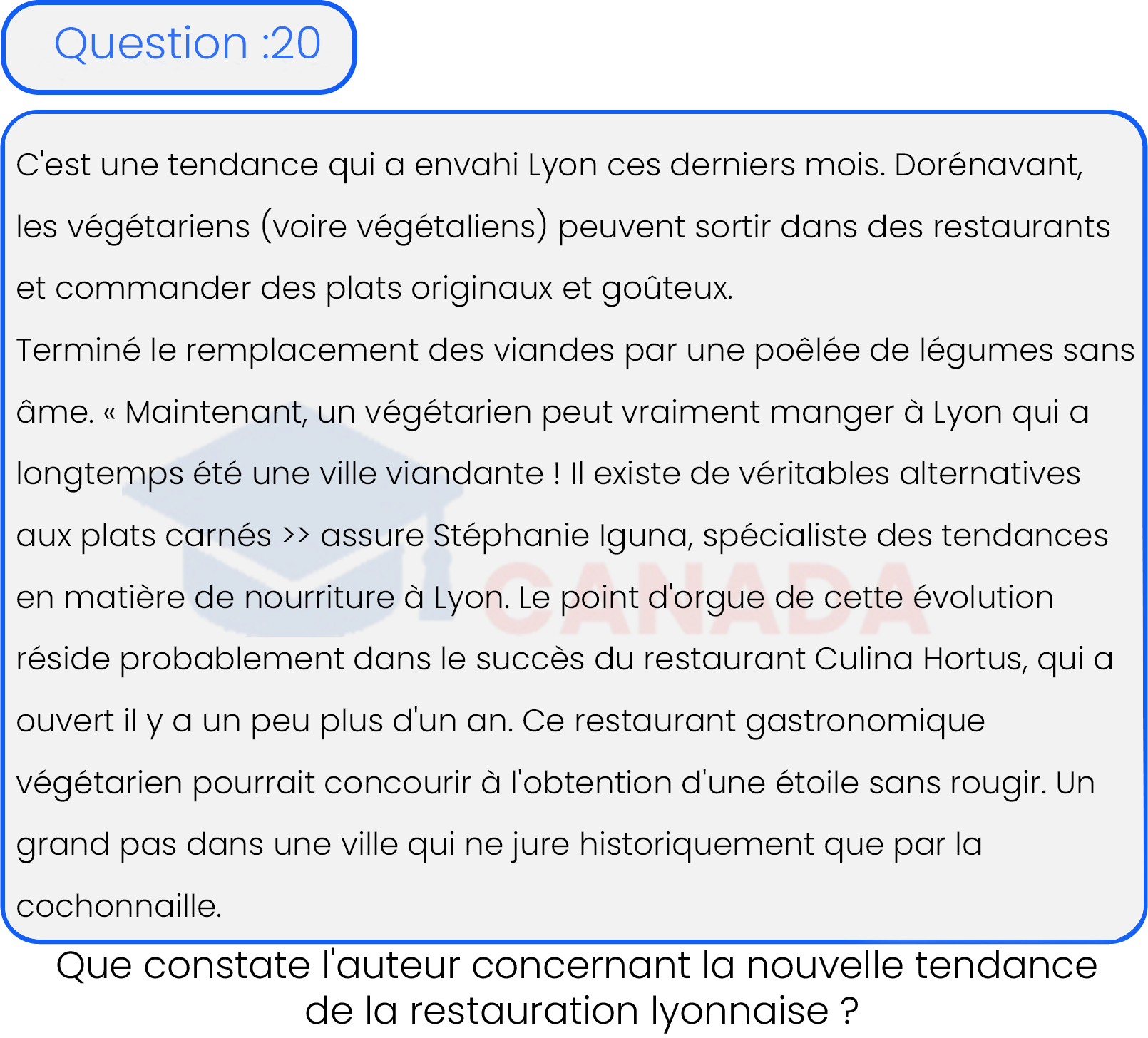 Question 20