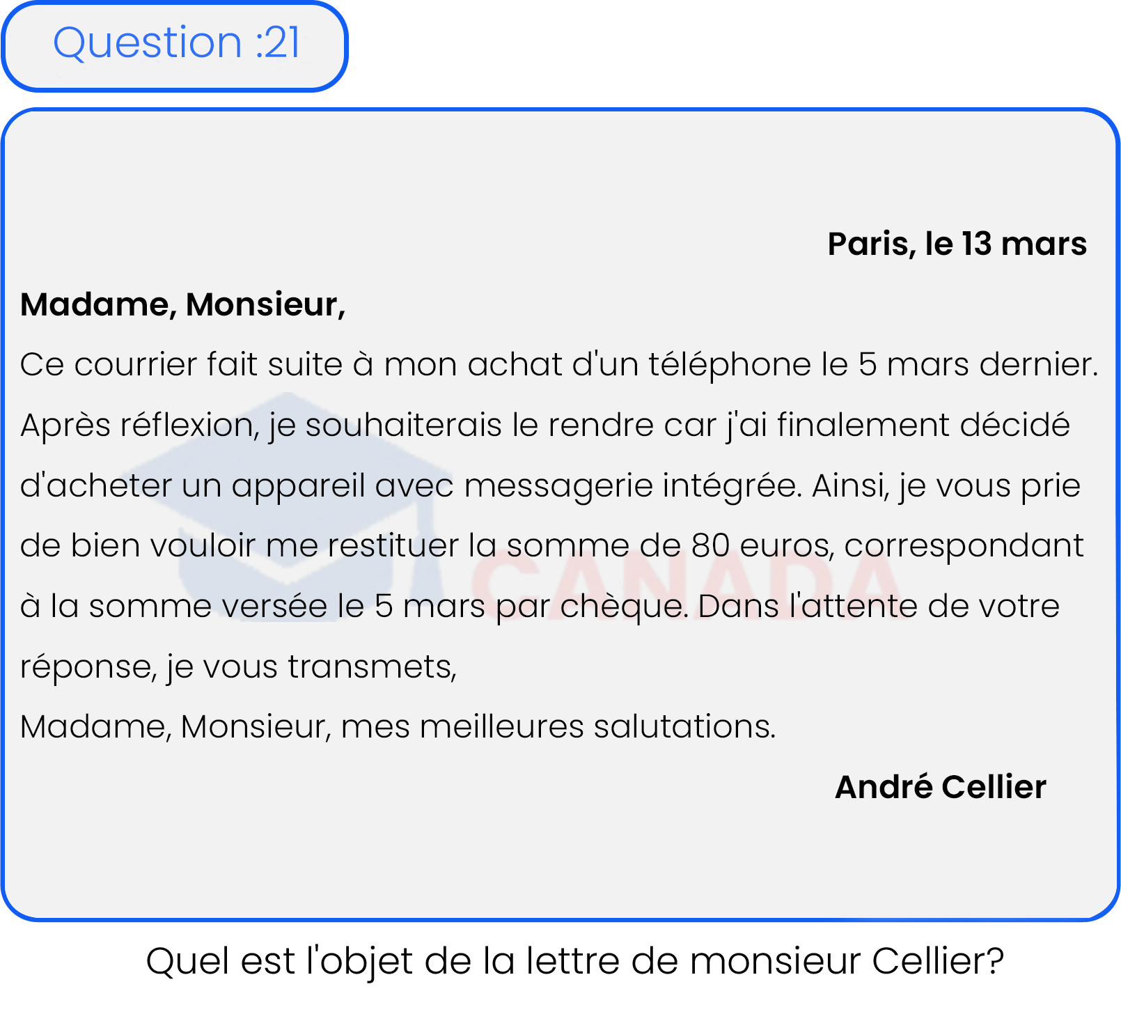 Question 21