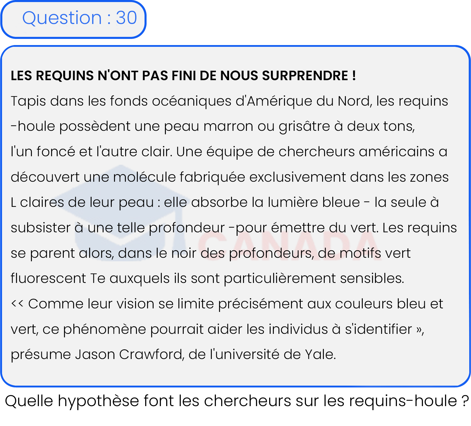 Question 30