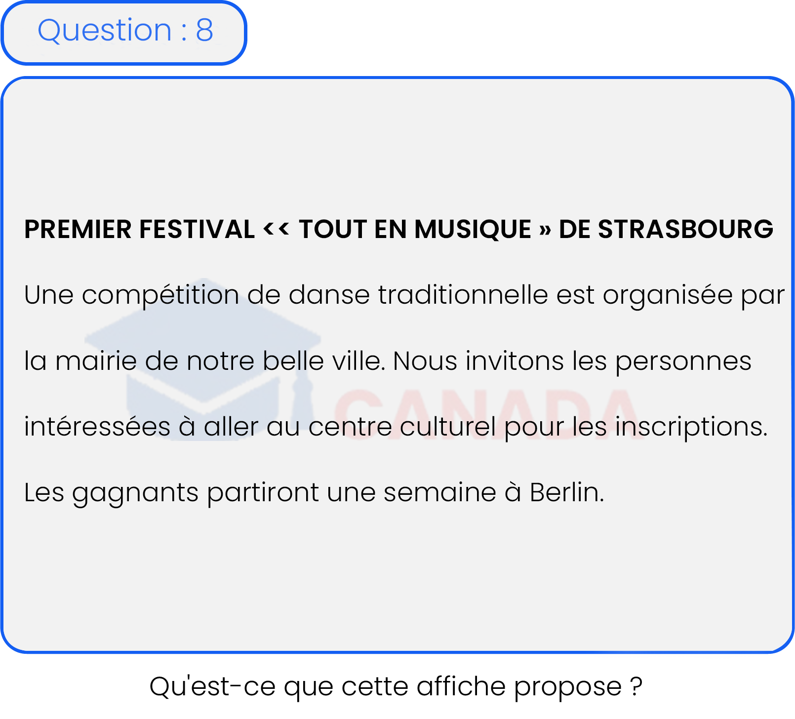 Question 8