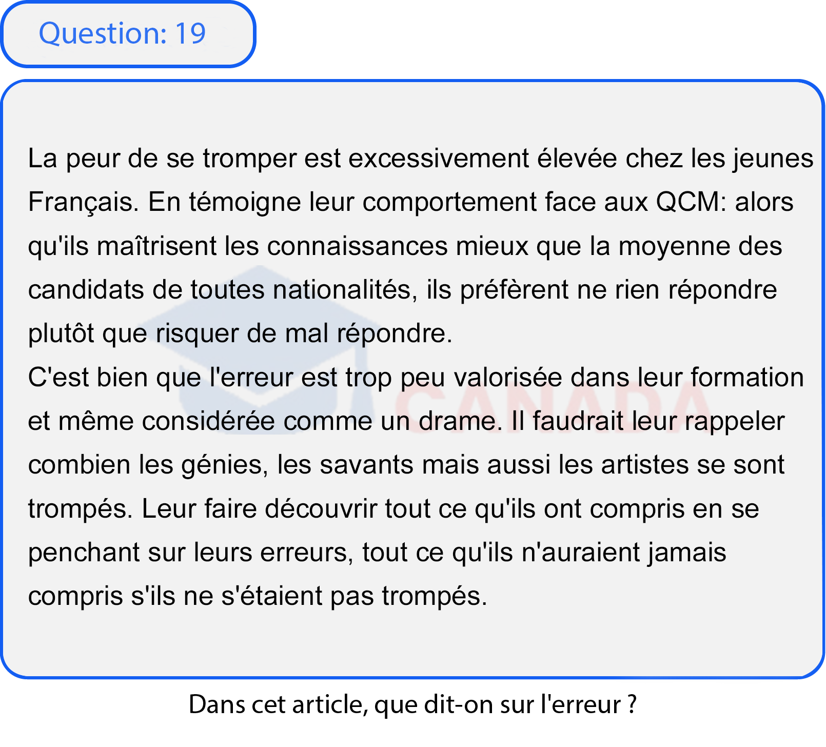 Question 19