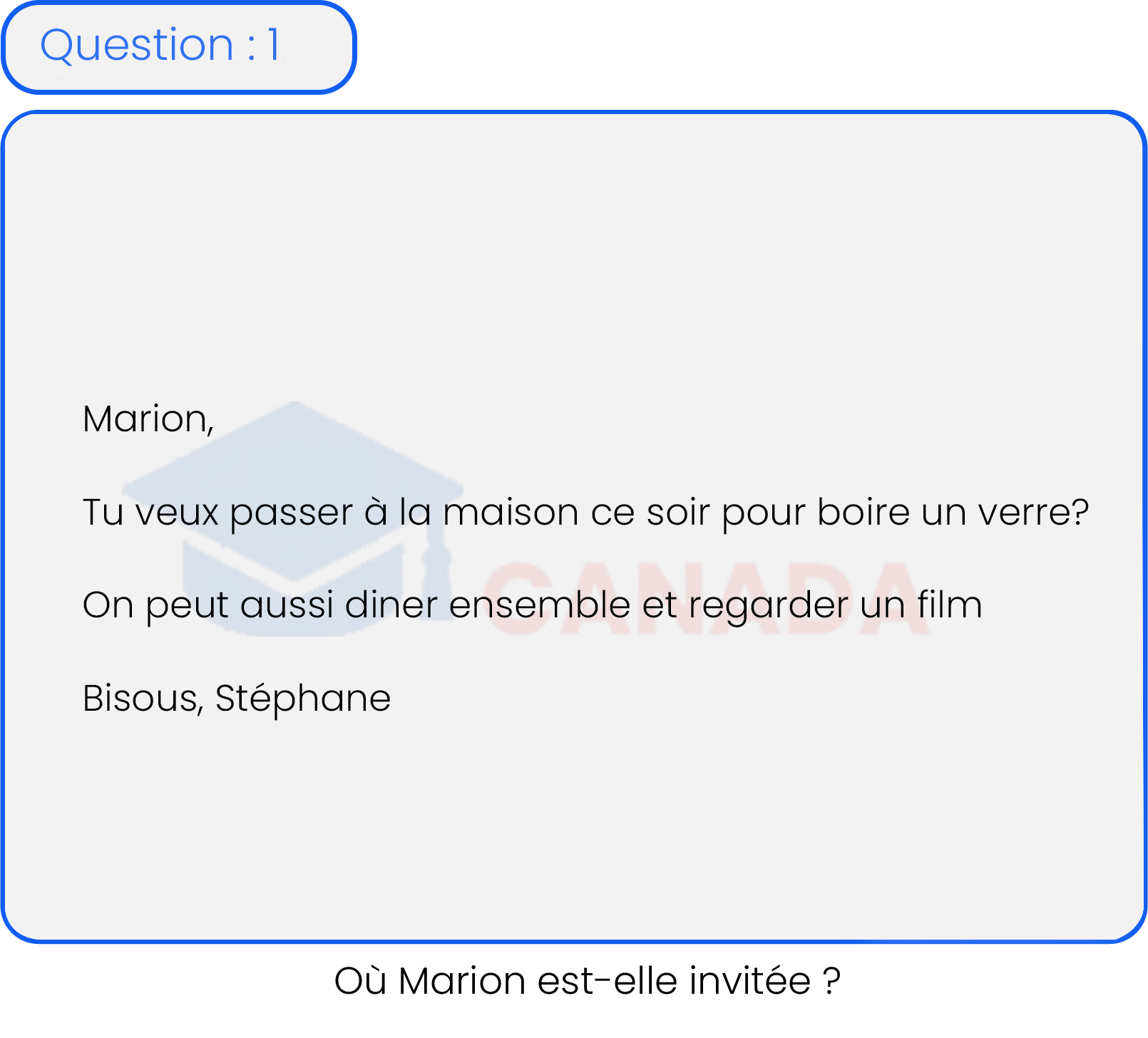 Question 1