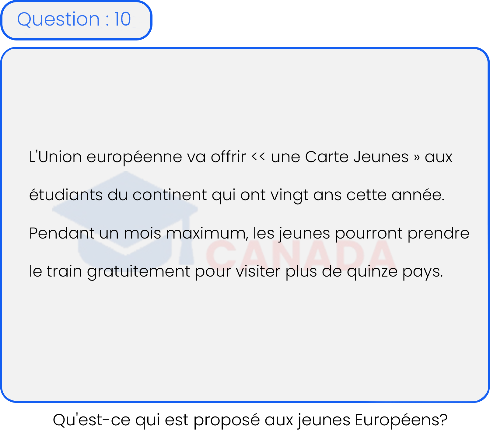 Question 10