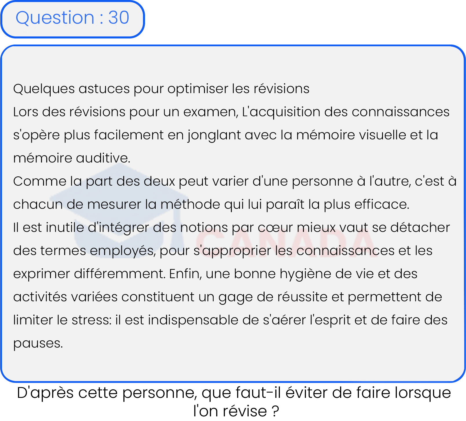 Question 30