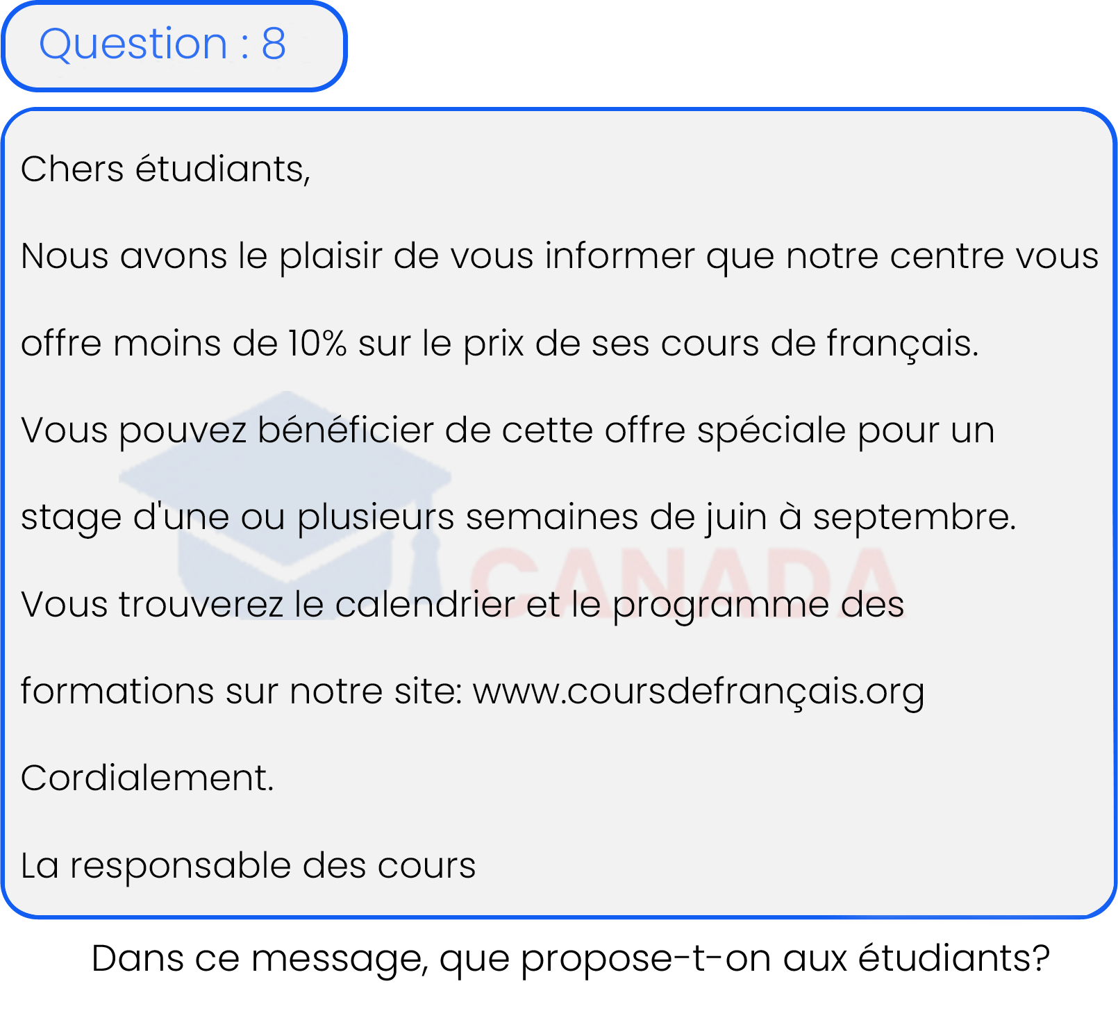 Question 8
