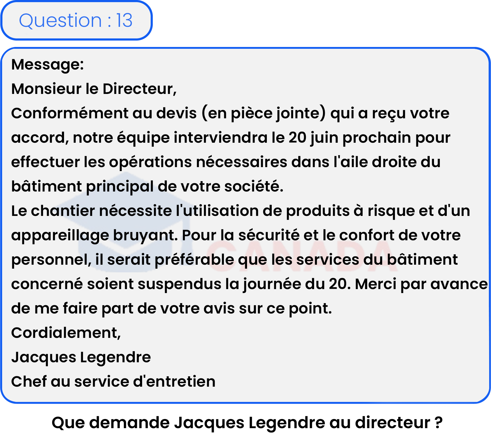 Question 13