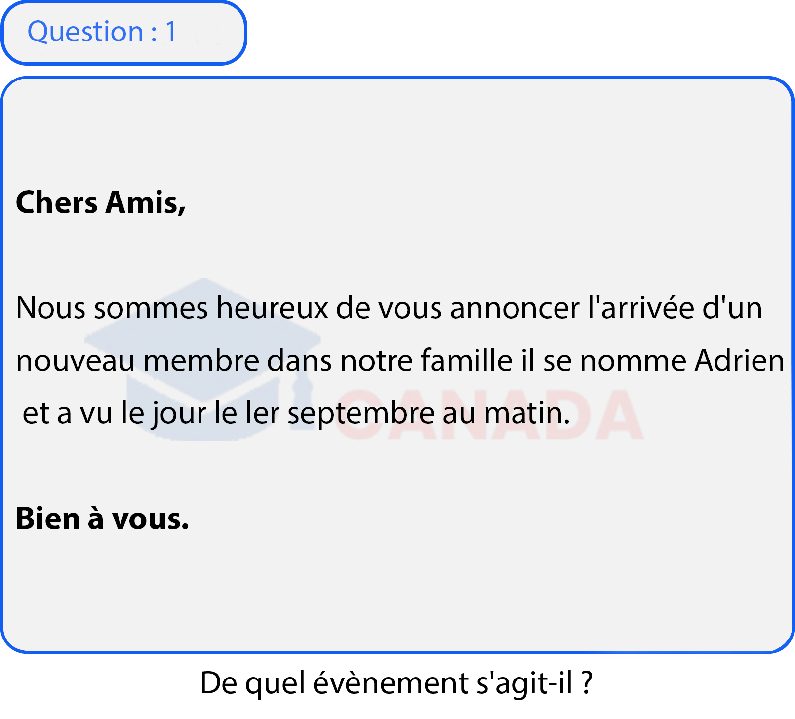 Question 1