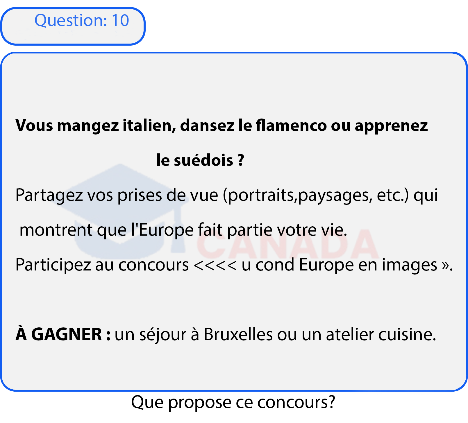 Question 10