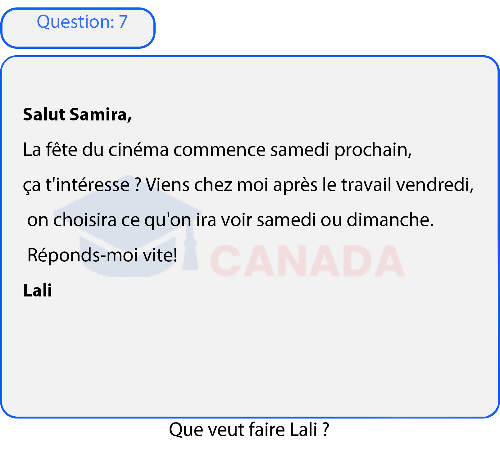 Question 7