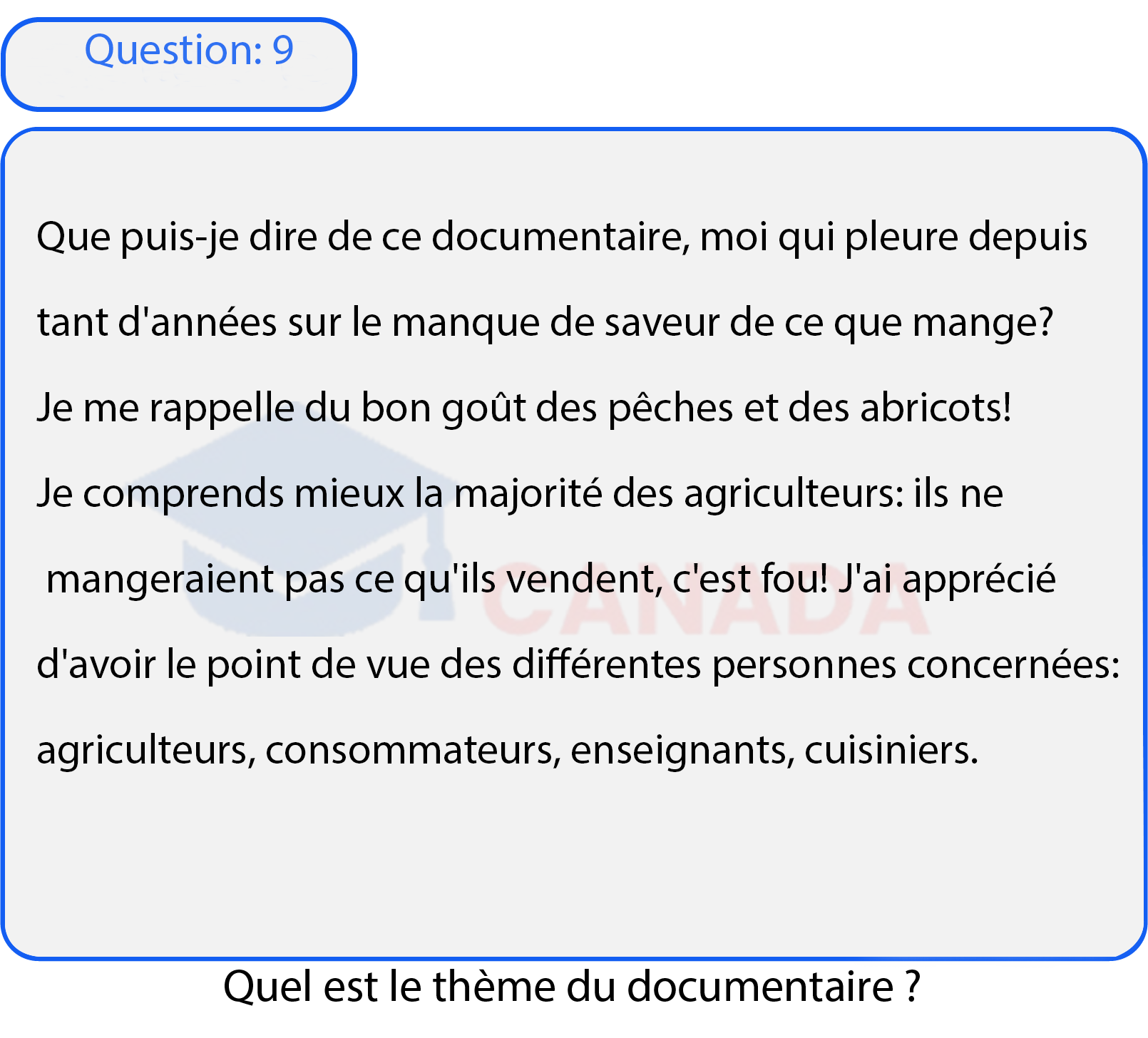 Question 9