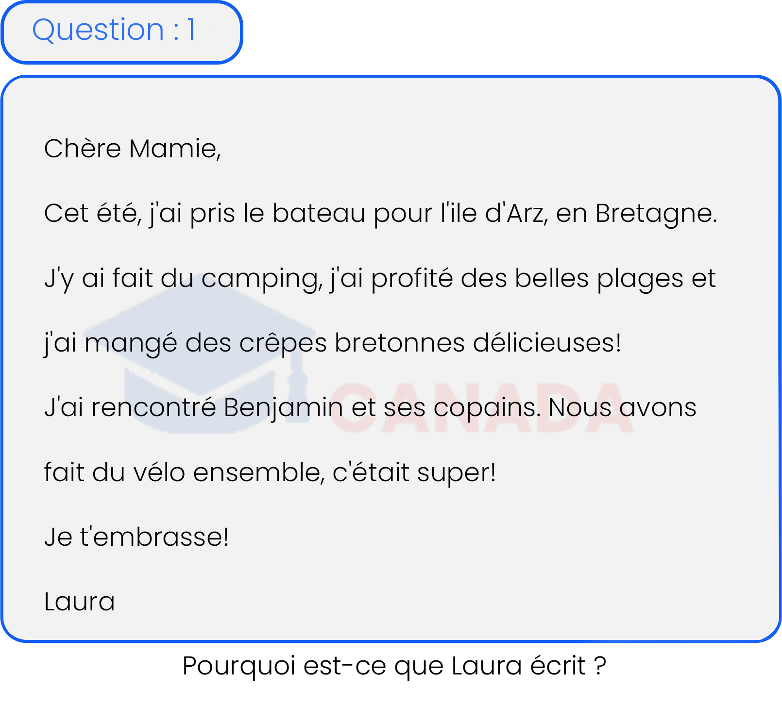 Question 1