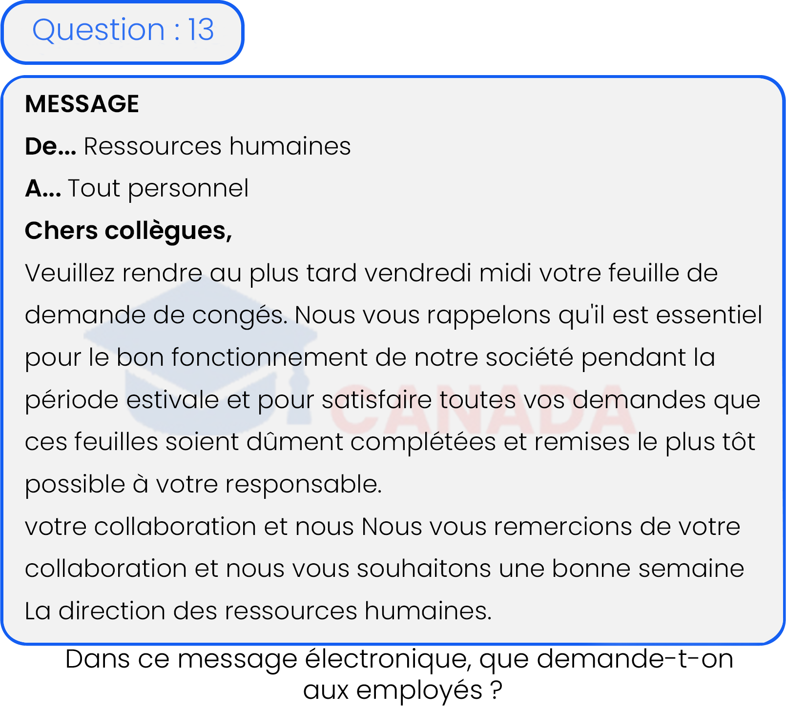 Question 13