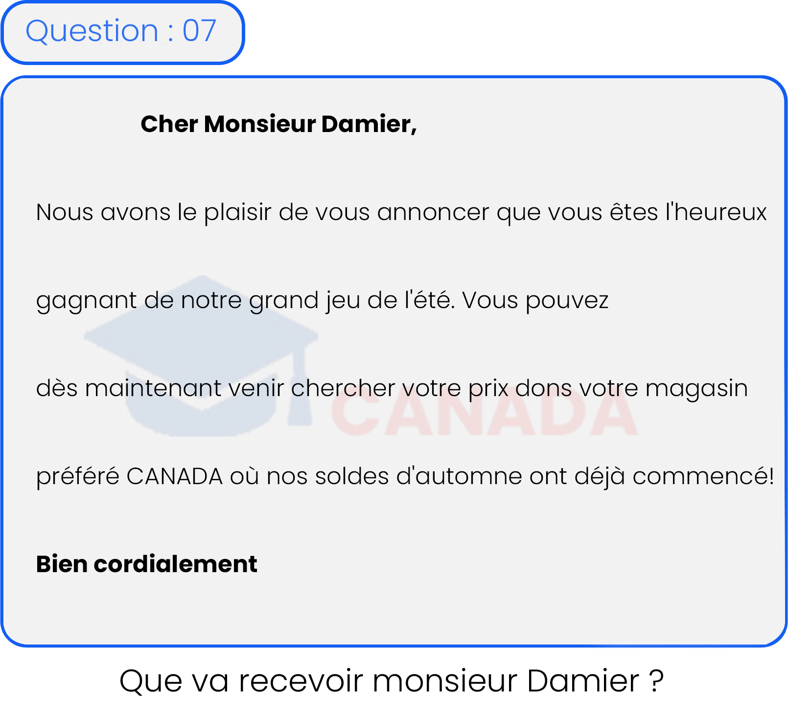 Question 7