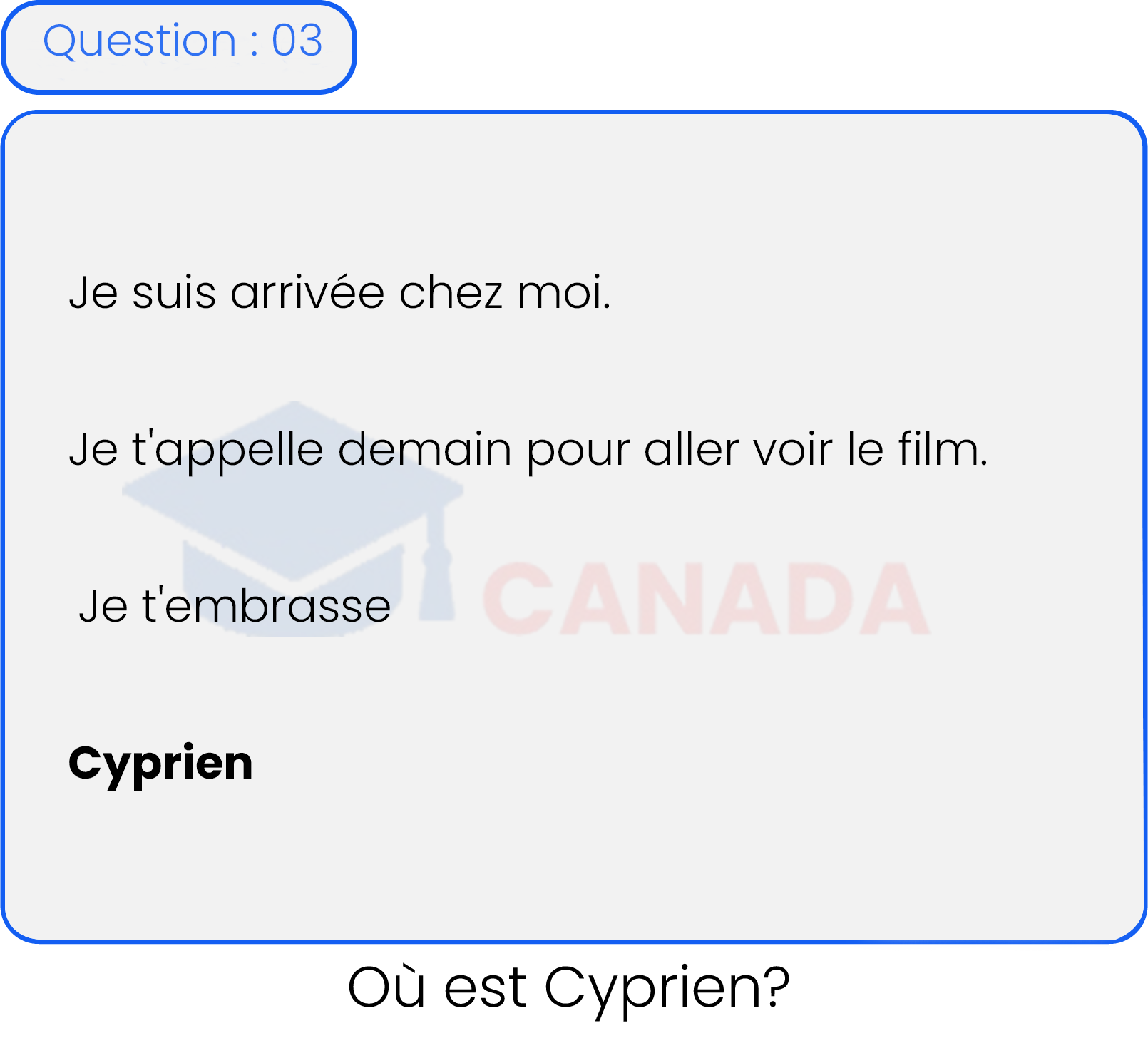 Question 3